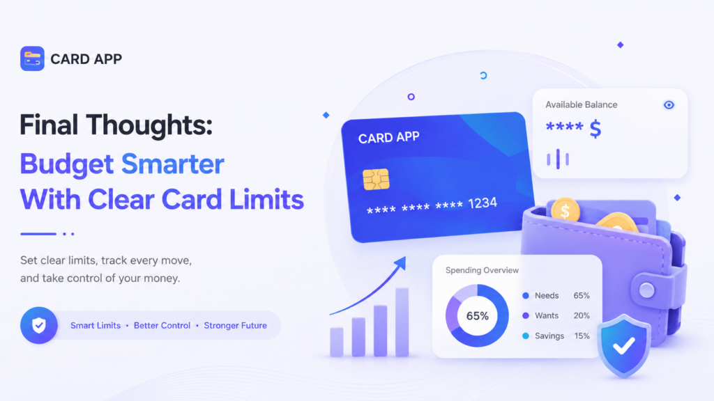 Final Thoughts: Budget Smarter With Clear Card Limits