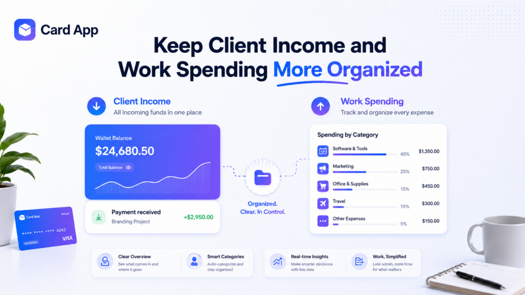 Keep Client Income and Work Spending More Organized