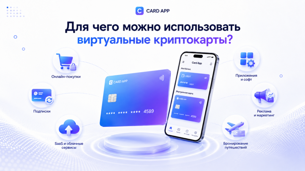Для чего можно использовать виртуальные криптокарты?