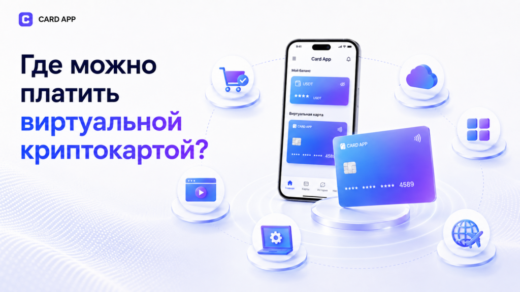 Где можно платить виртуальной криптокартой?