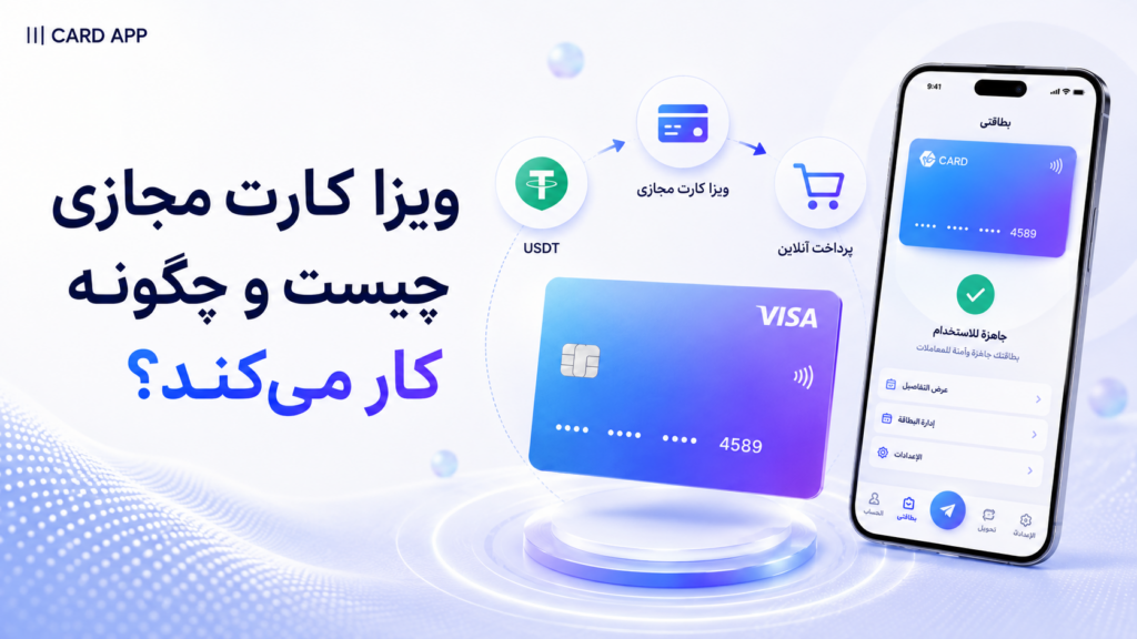 ویزا کارت مجازی چیست و چگونه کار می‌کند؟ - خرید ویزا کارت مجازی
