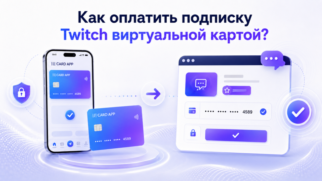 Как оплатить подписку Twitch виртуальной картой?