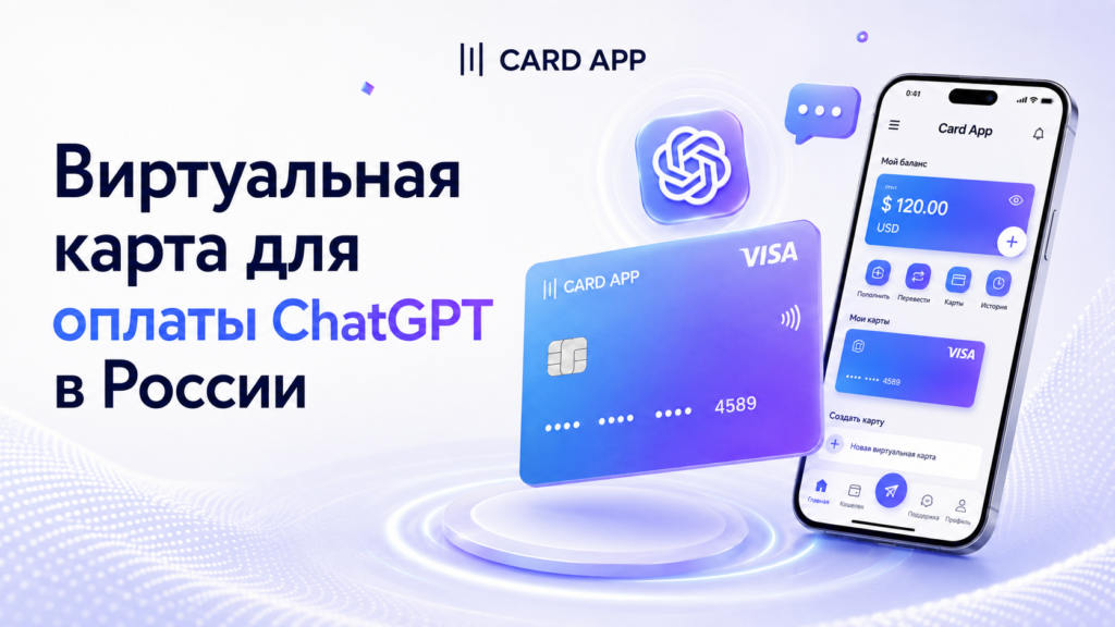 Виртуальная карта для оплаты ChatGPT