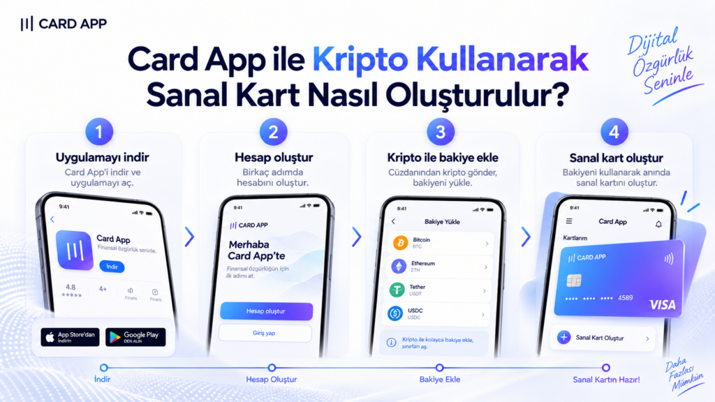 Card App ile Kripto Kullanarak Sanal USDT Kart Nasıl Oluşturulur?