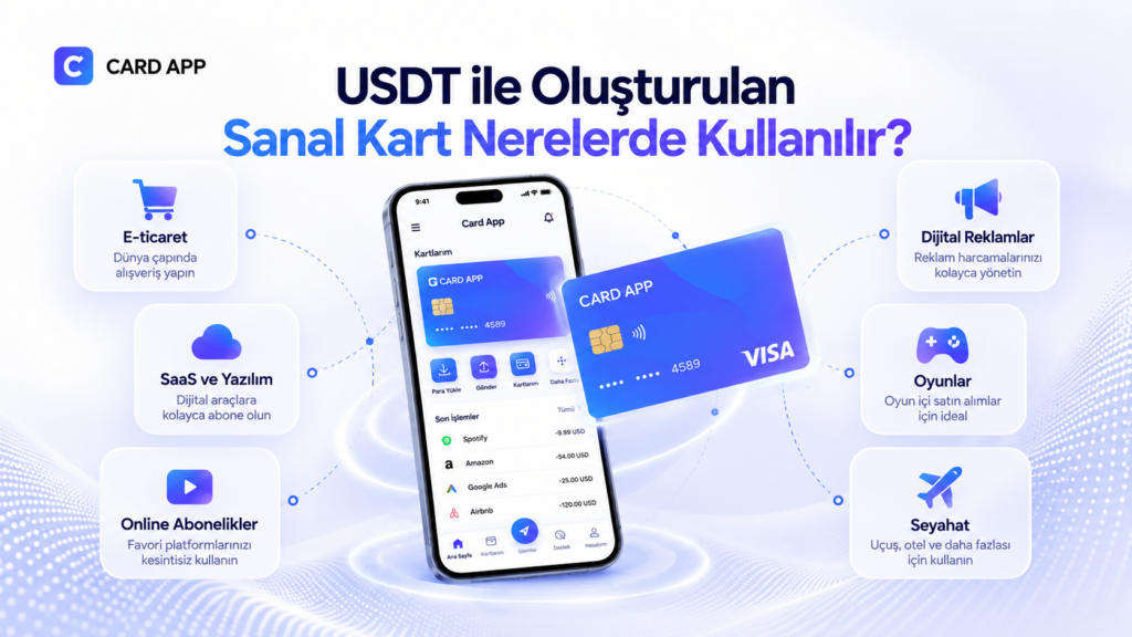 USDT ile Oluşturulan Sanal Kart Nerelerde Kullanılır?
