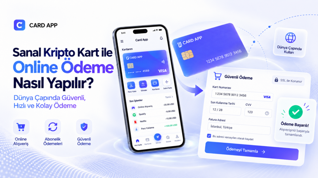 Sanal Kripto Kart ile Online Ödeme Nasıl Yapılır?