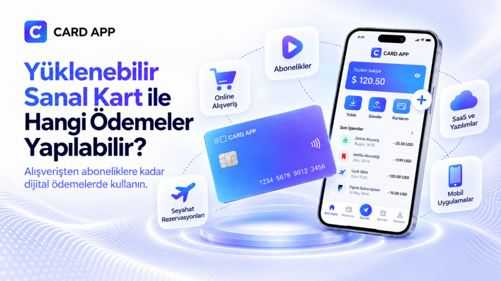 Yüklenebilir Sanal Kart ile Hangi Ödemeler Yapılabilir?