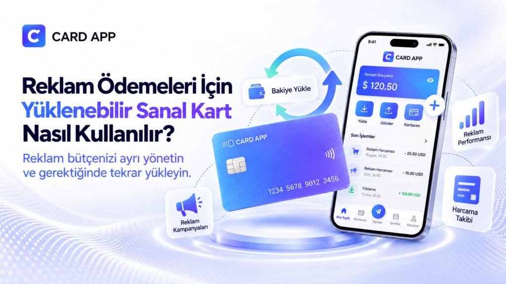 Reklam Ödemeleri İçin Yüklenebilir Sanal Kart Nasıl Kullanılır