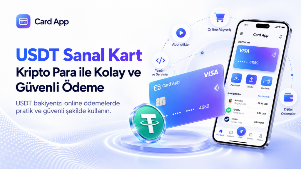 USDT Sanal Kart | Kripto Para ile Kolay ve Güvenli Ödeme