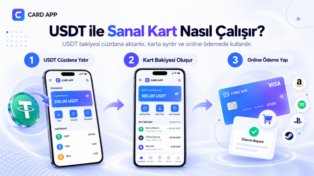 USDT ile Sanal Kart Nasıl Çalışır?