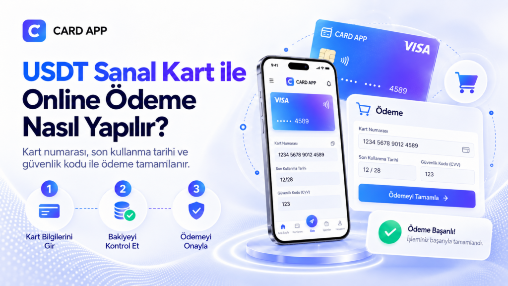 USDT Sanal Kart ile Online Ödeme Nasıl Yapılır?