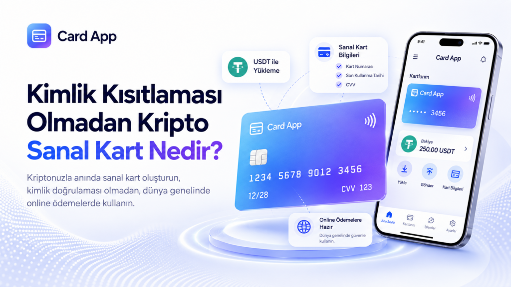 Kimlik Kısıtlaması Olmadan Kripto Sanal Kart Nedir?
