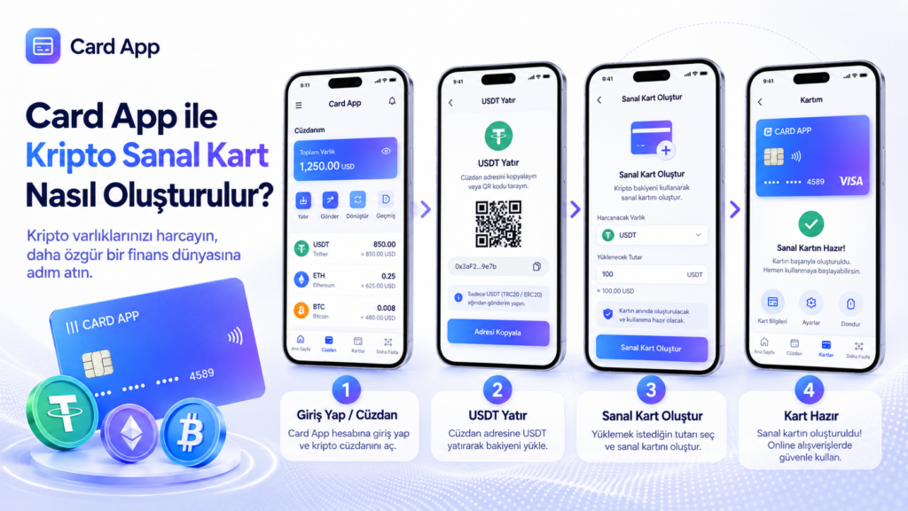 Card App ile Kripto Sanal Kart Nasıl Oluşturulur?