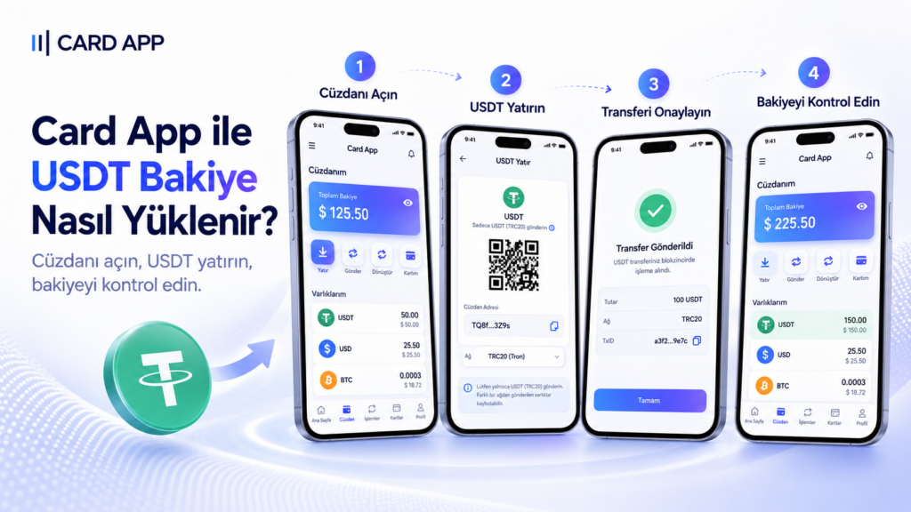 Card App ile USDT Bakiye Nasıl Yüklenir?