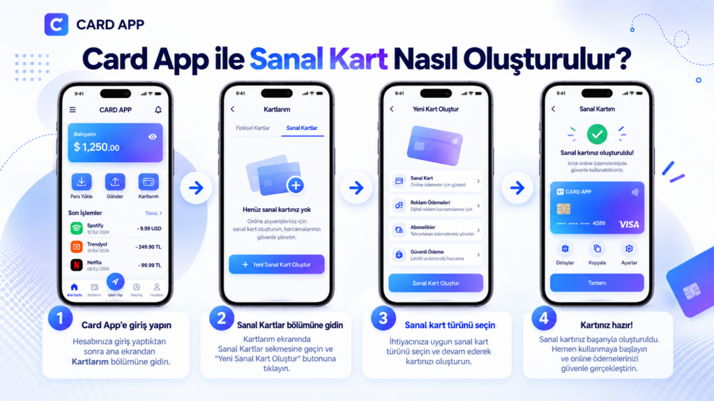 Card App ile Sanal Kart Nasıl Oluşturulur?
