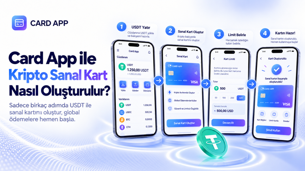 Card App ile Kripto Sanal Kart Nasıl Oluşturulur?